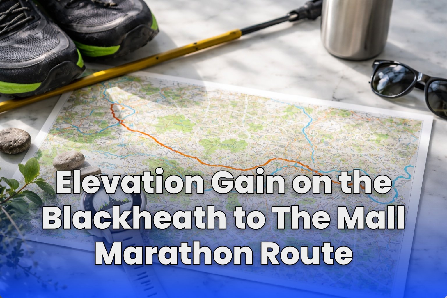 Elevation Gain on the Blackheath to The Mall Marathon Route