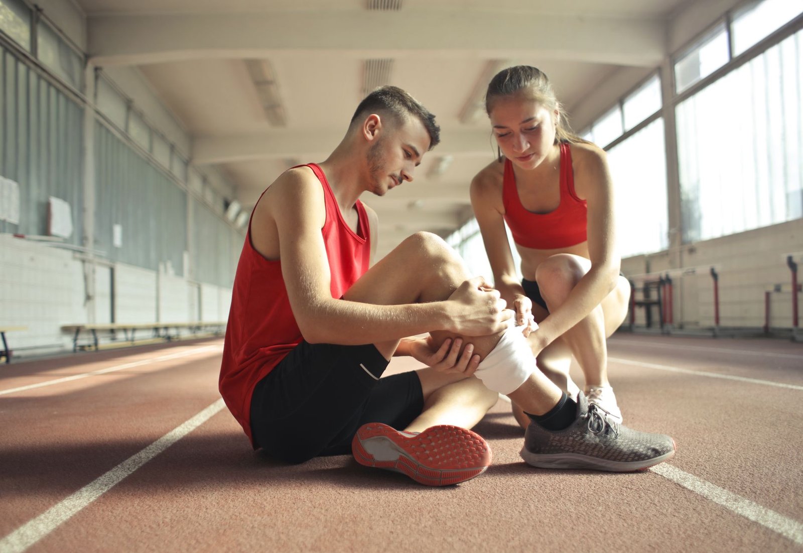 Foam rolling thighs and glutes for muscle recovery