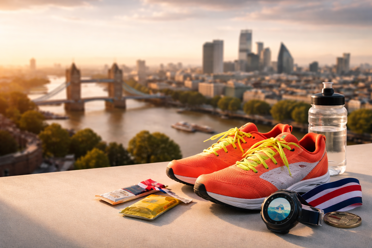 Runner tackling steep gradients during London Marathon elevation gain