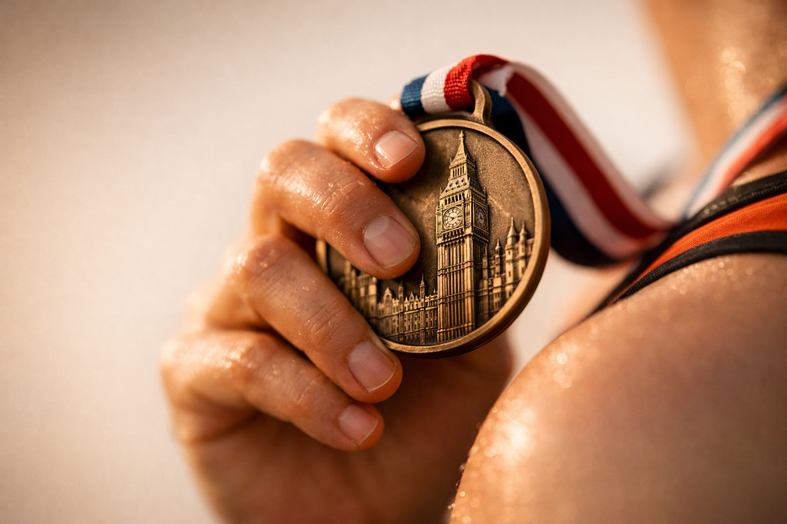 London half marathon route with autumn leaves and runners