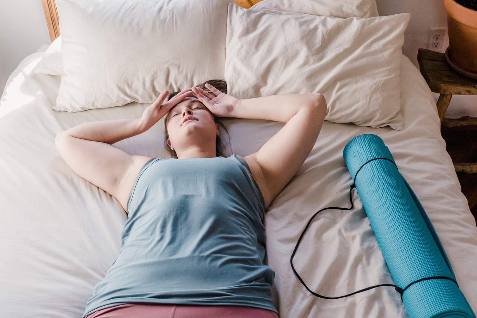 Sleep tracker showing improved sleep depth post-race night