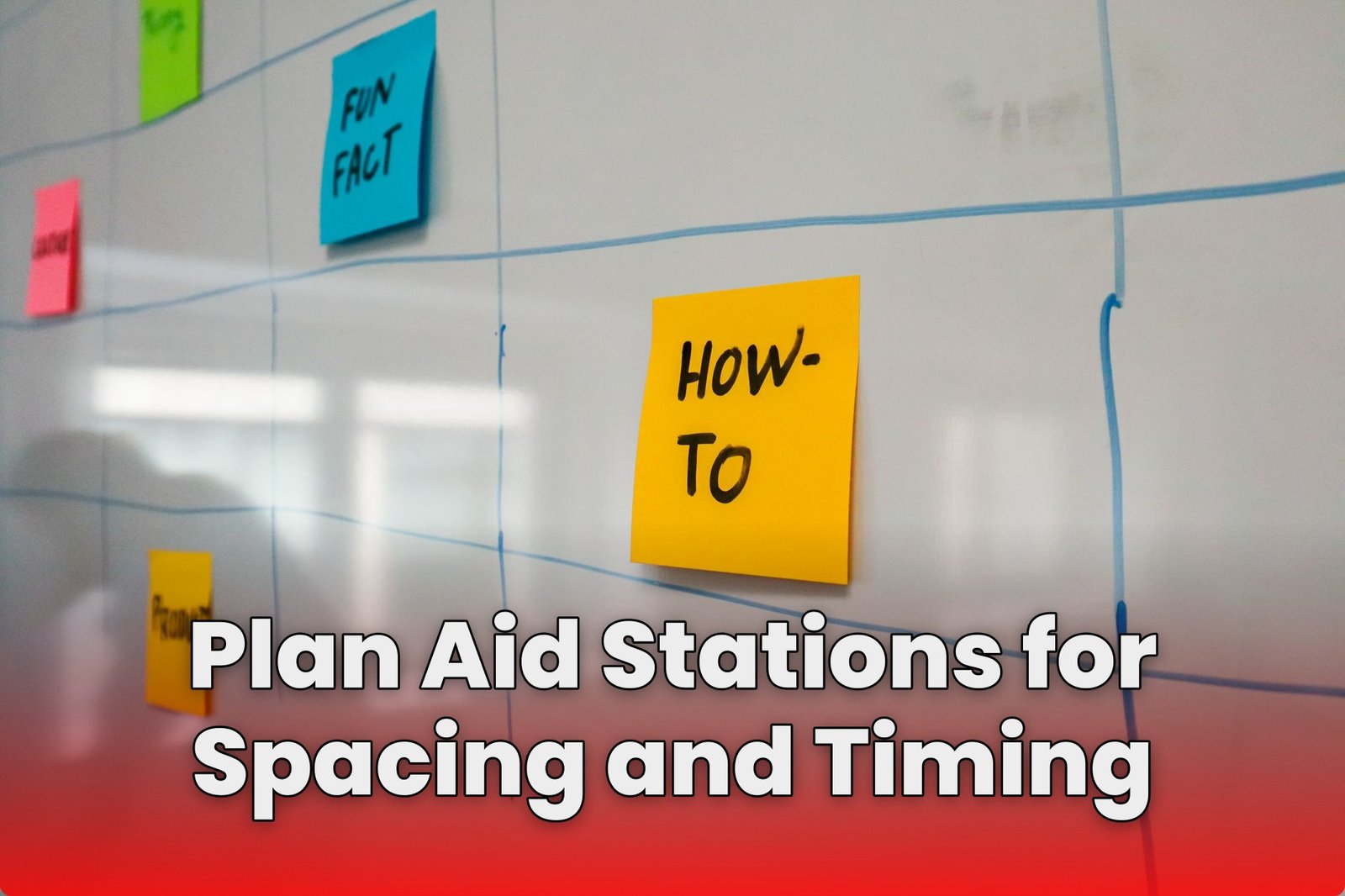 Plan Aid Stations for Spacing and Timing