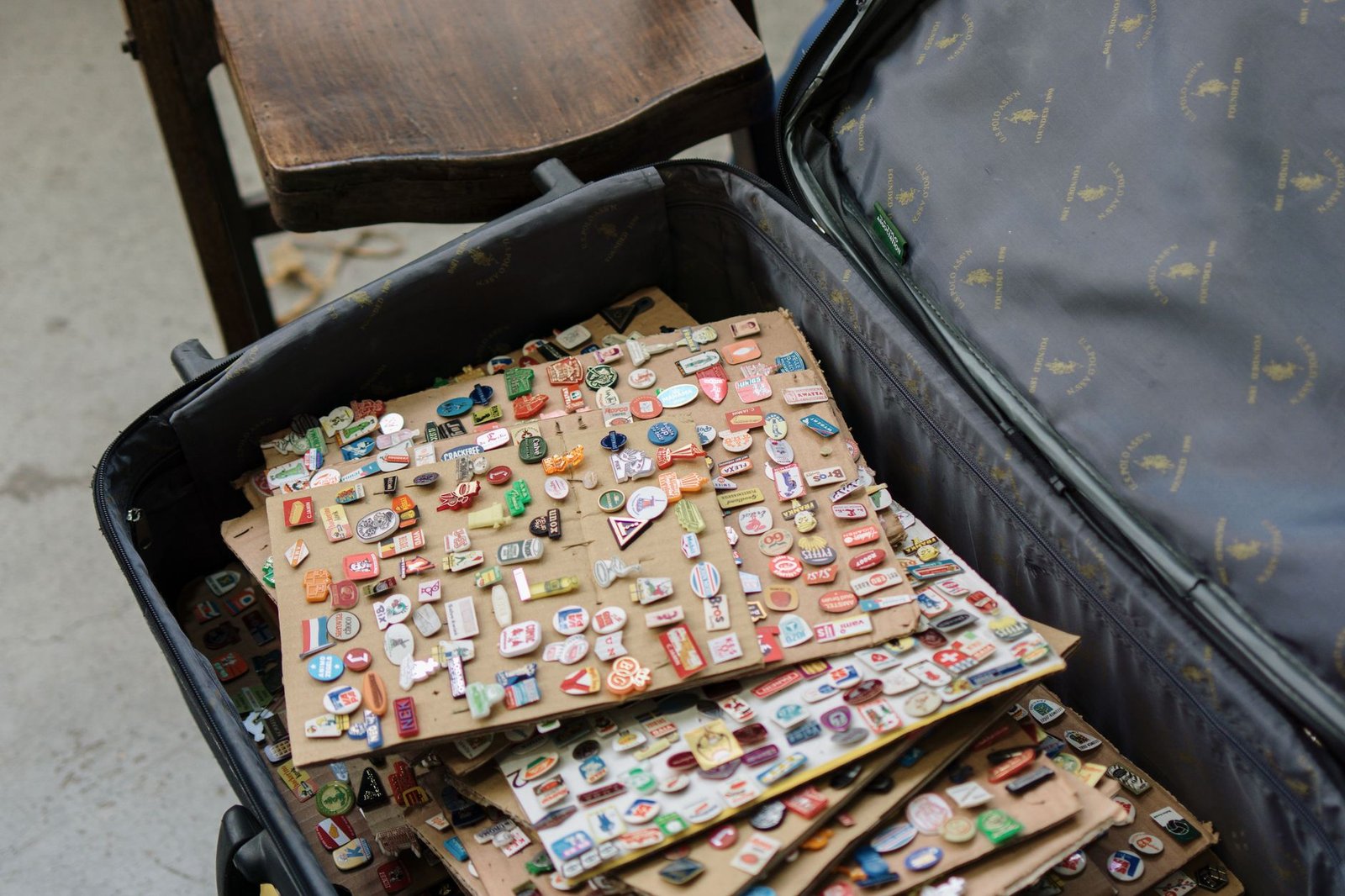 Athlete packing multiple backup safety pins and accessories