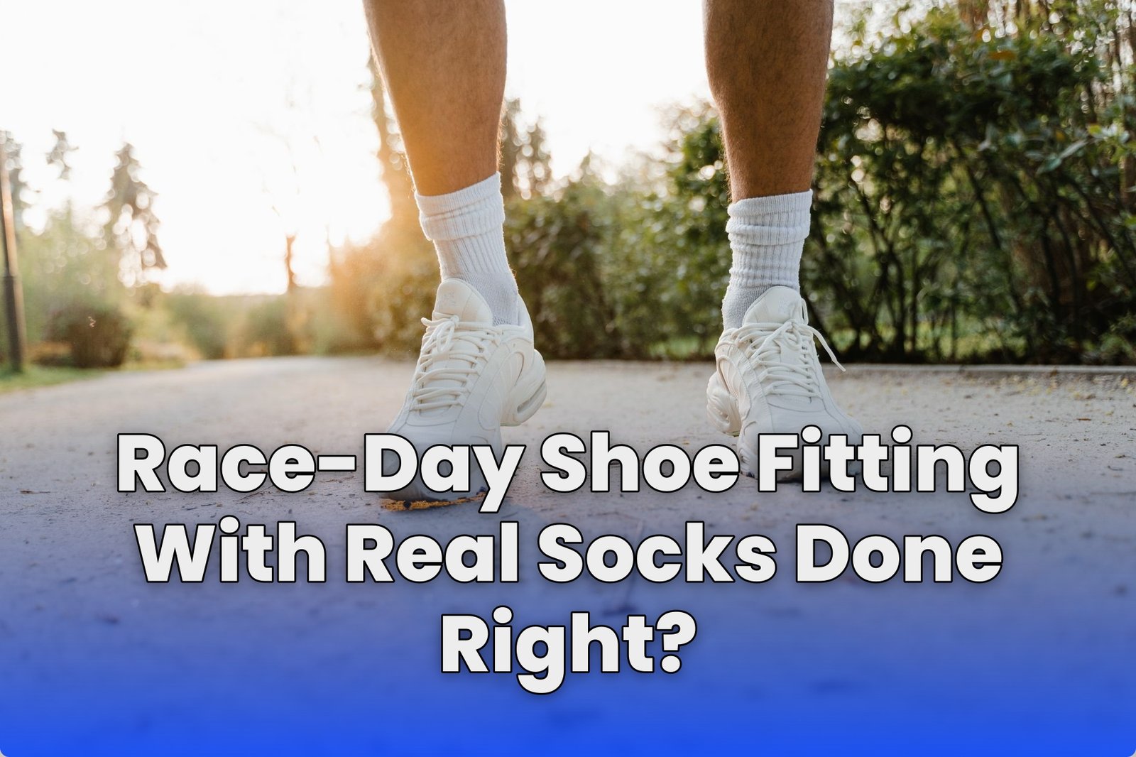 Race-Day Shoe Fitting With Real Socks Done Right?