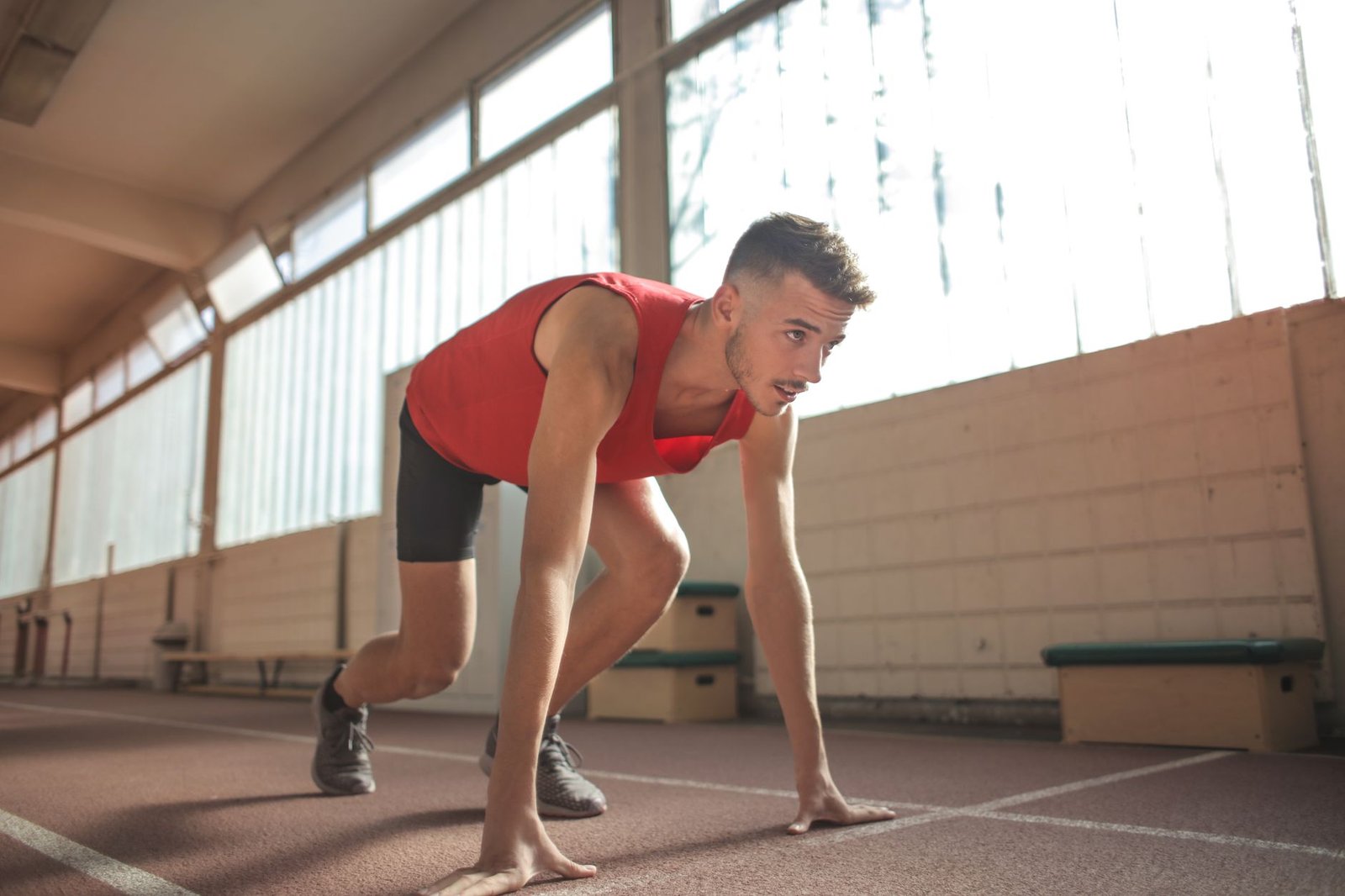 Runner using headphones to keep rhythm through delays