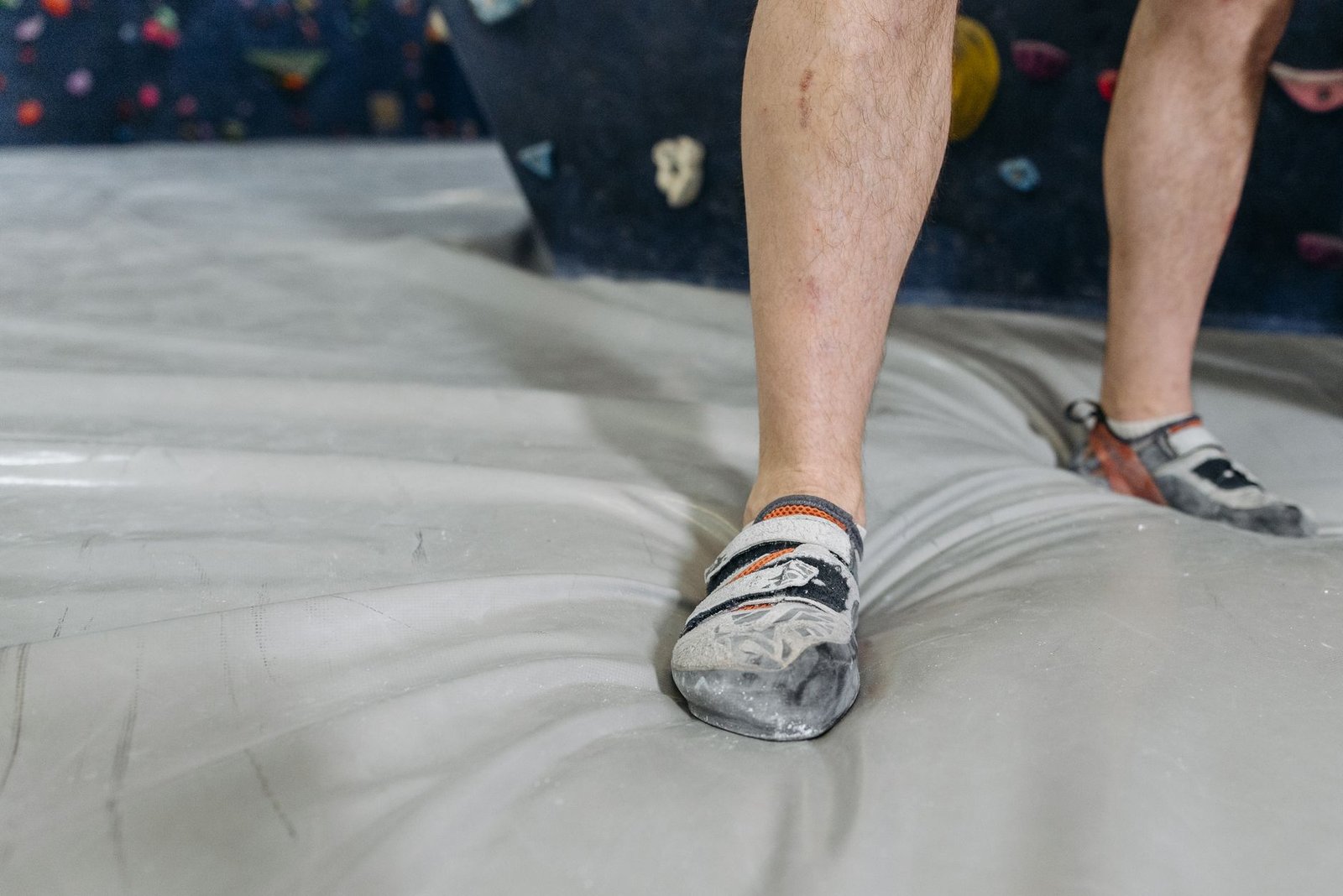 Person walking wearing smart socks with cushioned areas