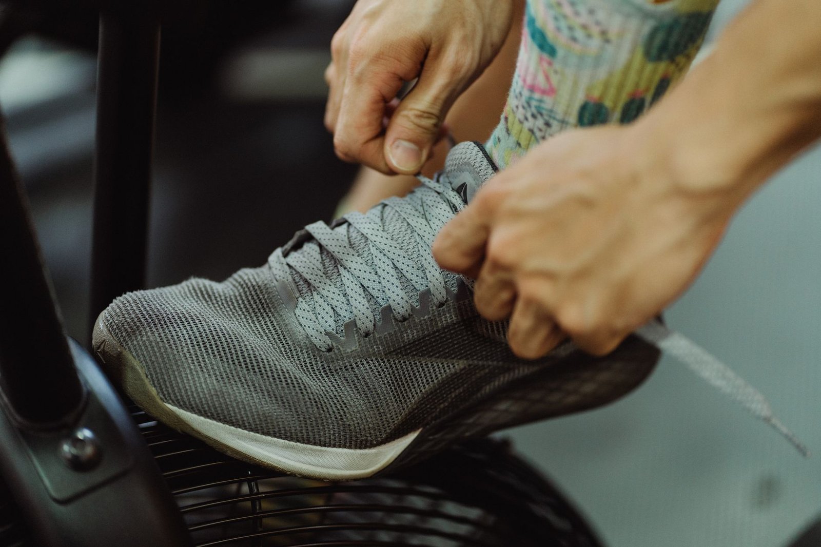 Athlete relaxing feet after use of smart seam socks