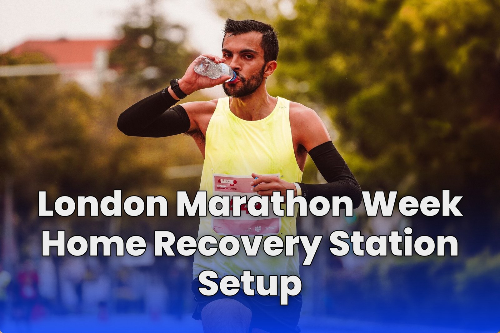 London Marathon Week Home Recovery Station Setup