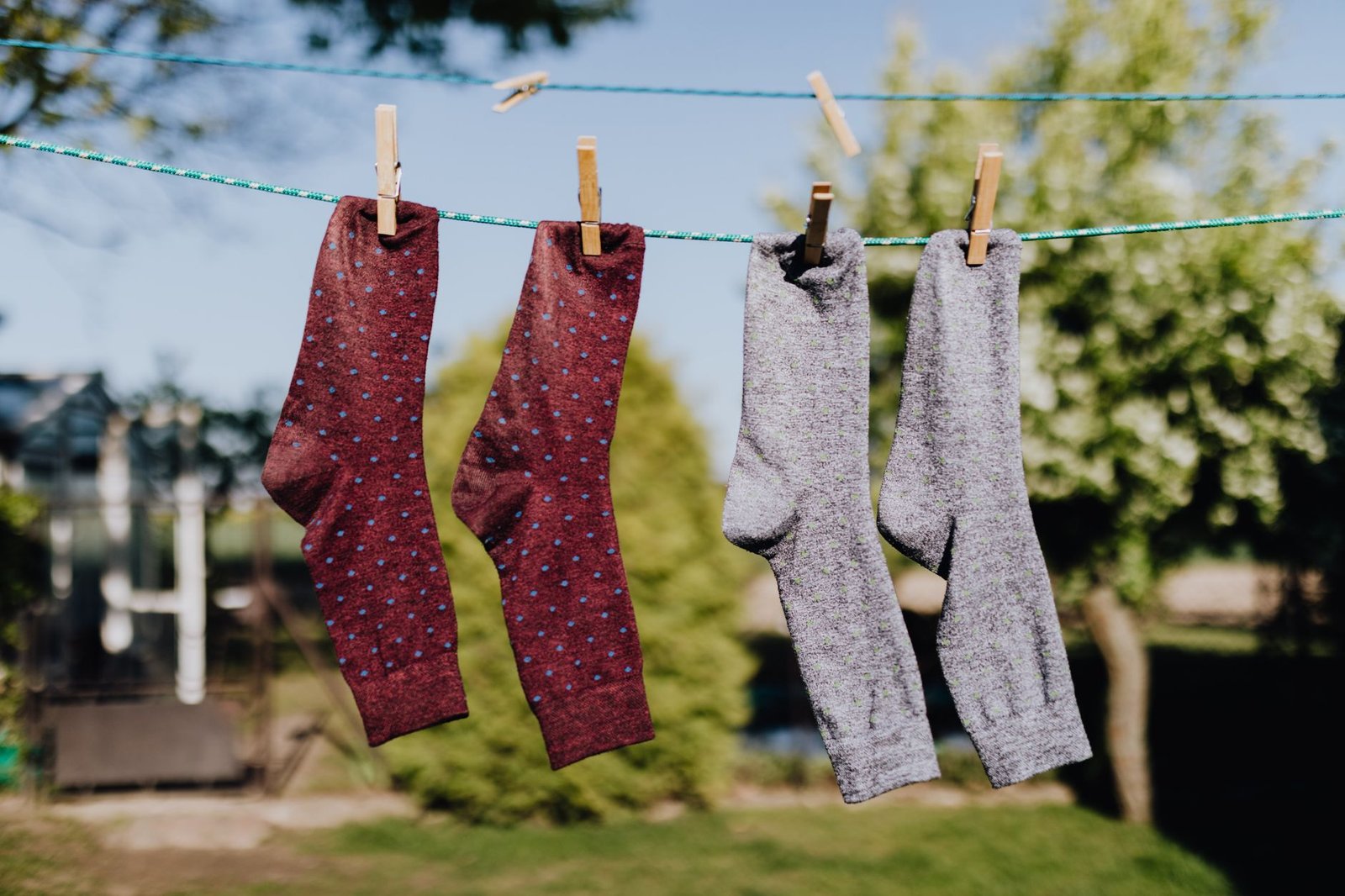 Shoes and socks arranged with spare essentials checklist