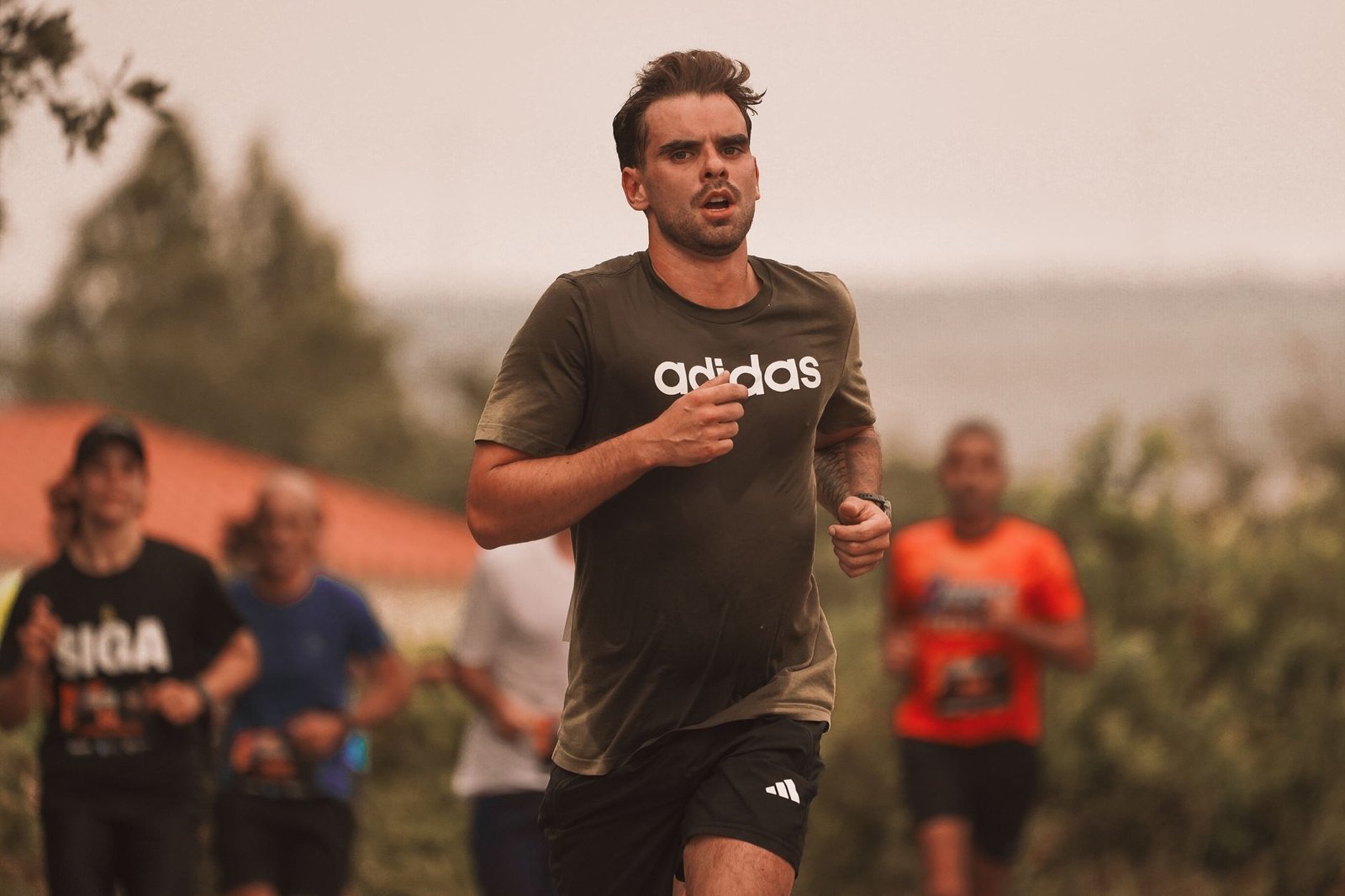 Compression shorts reducing friction on thighs in warm weather